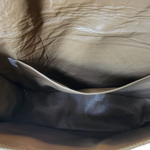 Vintage 80s CARLOS FALCHI Exotic Snakeskin Lizard Patchwork Envelope Clutch USA - Picture 7 of 8